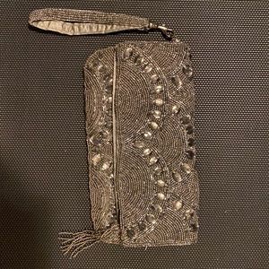 Embellished evening wristlet